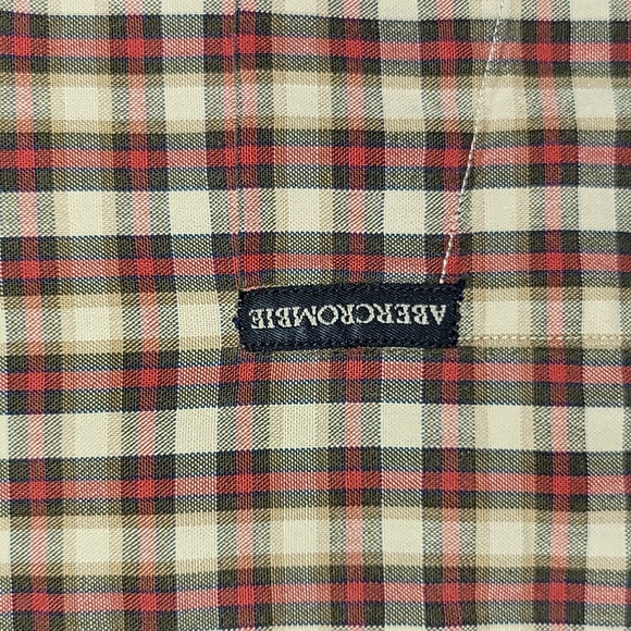 Vintage. 90s. Abercrombie and Fitch. The Big Shirt. Button- up.  Men's size XL - Picture 3 of 16